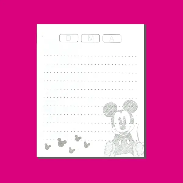 200 Hojas Mini Mickey