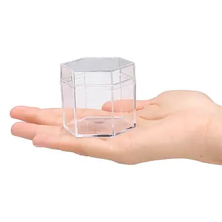 Cajita Hexagonal Transparente