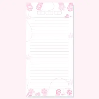 100 Hojas Para Agenda Paticas De Gatos