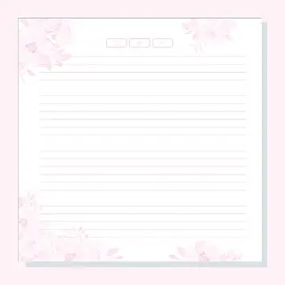 100 Hojas Para Agendas Flores