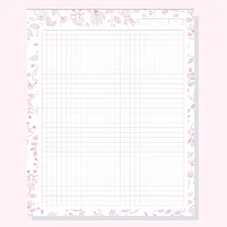 100 Hojas Para Agendas Flores Varias