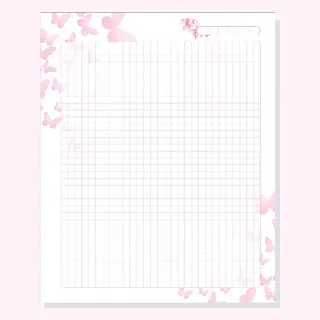 100 Hojas Para Agendas Mariposas