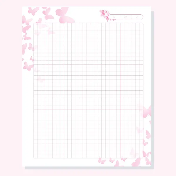 100 Hojas Para Agendas Mariposas