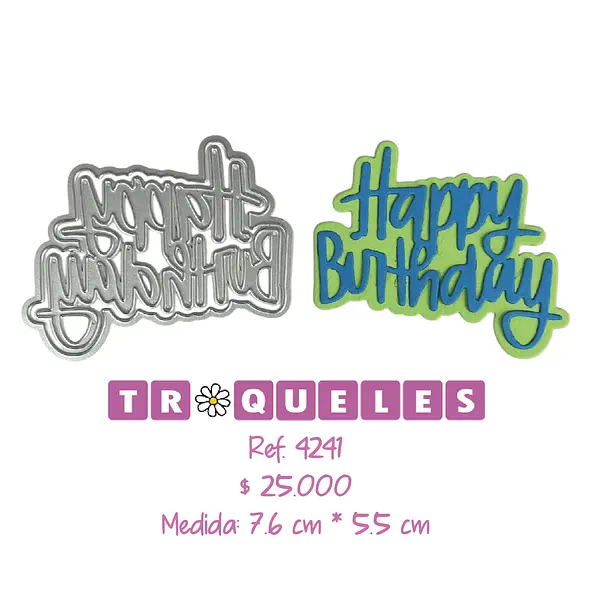 4241 Troquel Happy Birthday