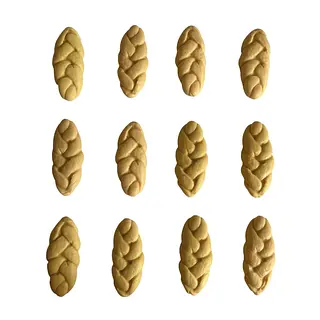 12 Panes Trenzados En Porcelanicron