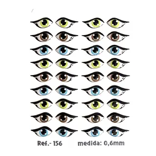 Ojitos Achinados Resinados