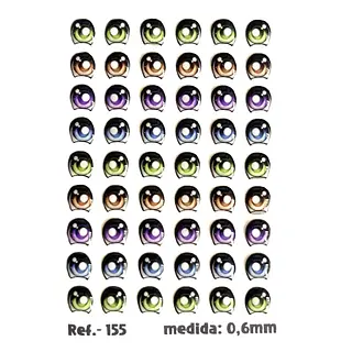 Ojitos Anime Resinados