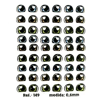 Ojitos Corazon Resinados