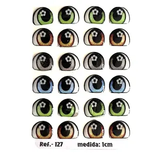 Ojos Grandes Flor Resinados