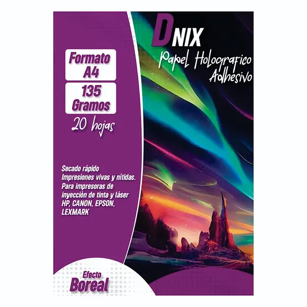Papel Holográfico Adhesivo Boreal
