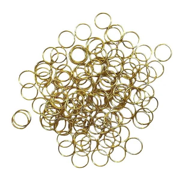 Argollas Doradas 8 Mm