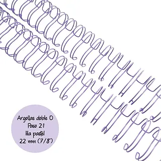 Argollas Para Cinch 7/8 Lila Pastel * 2 Pz