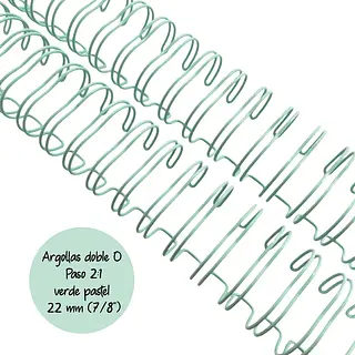 Argollas Para Cinch 7/8 Verde Menta * 2 Pz