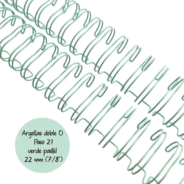 Argollas Para Cinch 7/8 Verde Menta * 2 Pz