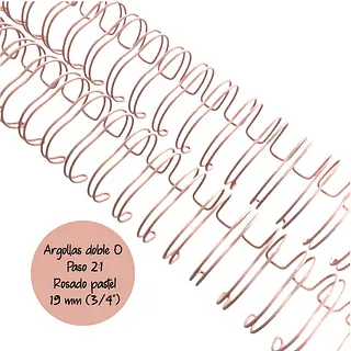 Argollas Para Cinch 3/4 Rosado Pastel * 2 Pz