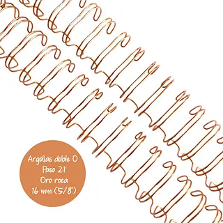 Argollas Para Cinch 5/8 Oro Rosa * 2 Pz