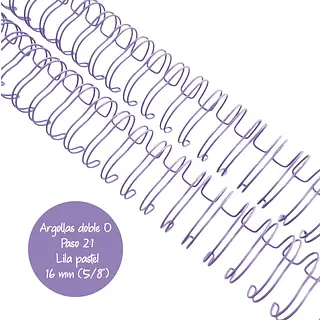 Argollas Para Cinch 5/8 Lila Pastel * 2 Pz