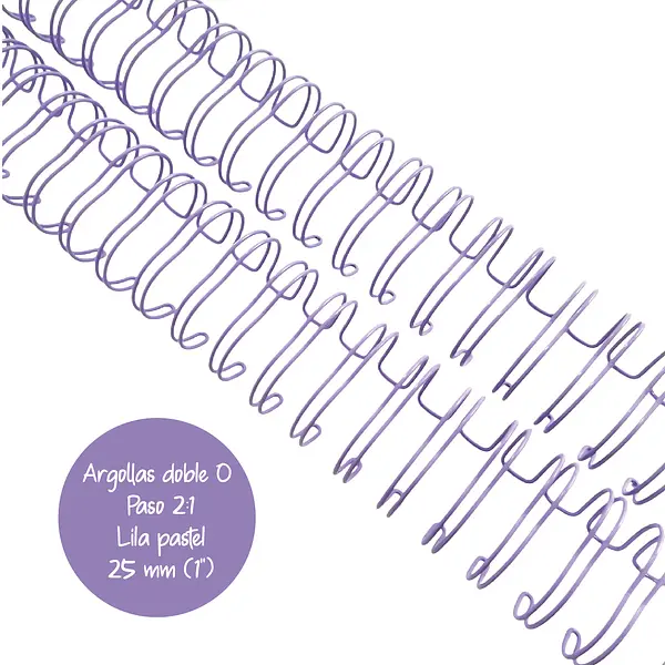 Argollas Para Cinch 1" Lila Pastel