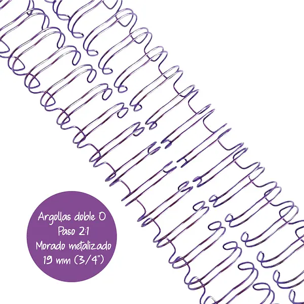 Argollas Para Cinch 3/4 Morado Metalizado * 2 Pz