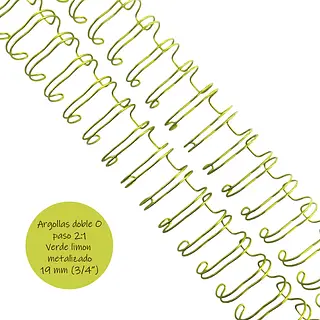 Argollas Para Cinch 5/8 Verde Limon * 2 Pz (20 Loops)