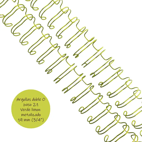 Argollas Para Cinch 5/8 Verde Limon * 2 Pz (20 Loops)