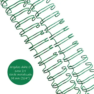 Argollas Para Cinch 3/4 Verde Metalizado * 2pz