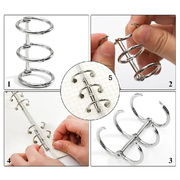 Par De Argollas Abatibles Unidas Plateadas