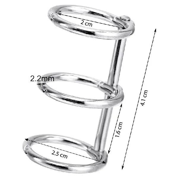 Par De Argollas Abatibles Unidas Plateadas
