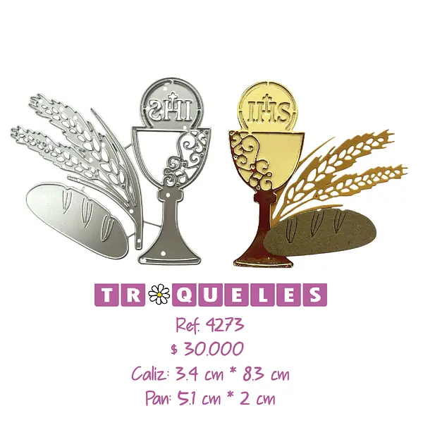 4273 Troquel Caliz, Espiga Y Pan