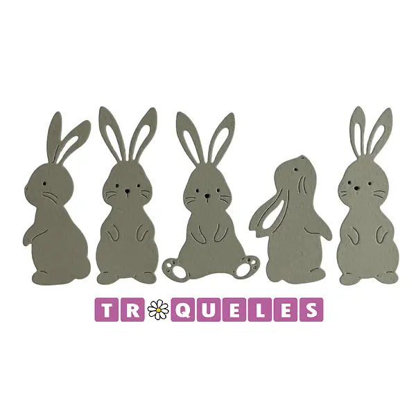 4276 Troquel Conejos Varios