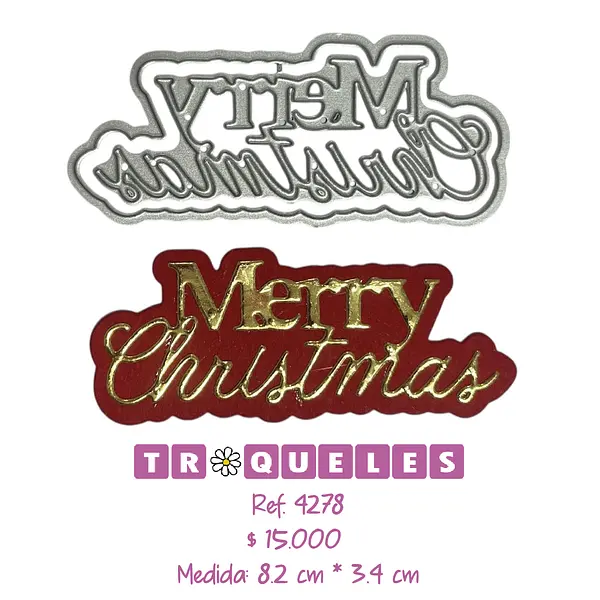 4278 Troquel Merry Christmas