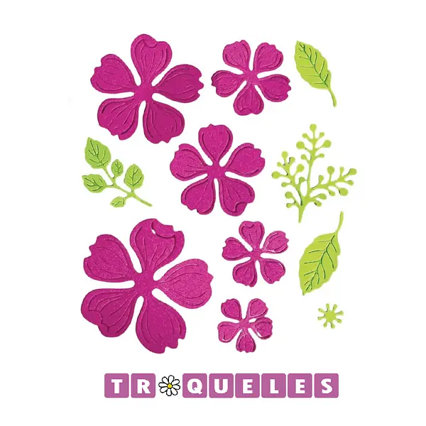 4279 Troquel Flores Con Lineas