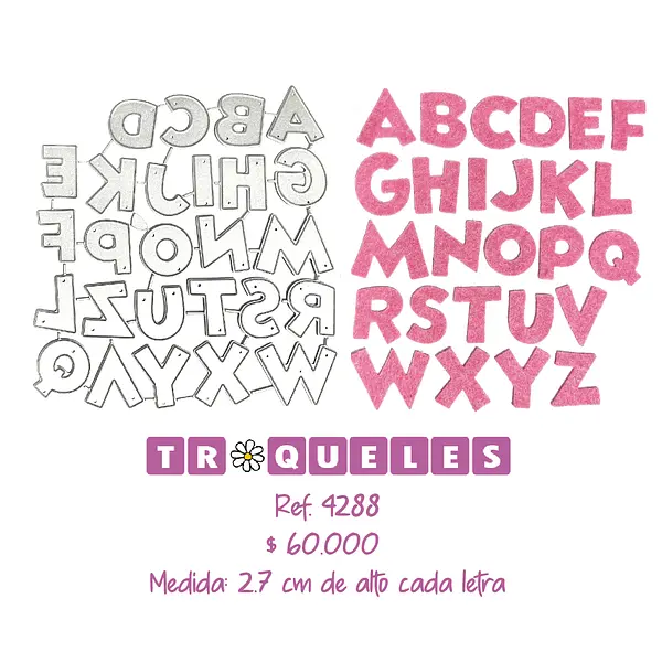 4288 Troquel Abecedario Mayuscula