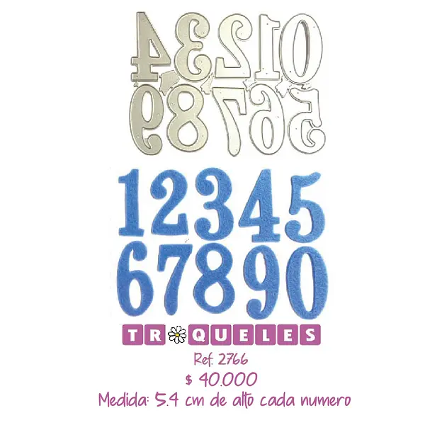 2766 Troquel Números