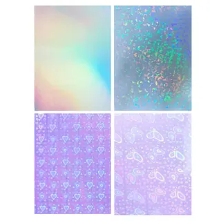 Vinilo Adhesivo Holografico Surtido * 24 Pz