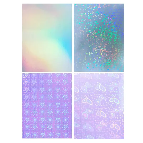 Vinilo Adhesivo Holografico Surtido * 24 Pz