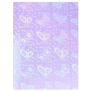 16 Hojas De Vinilo Holografico Mariposas