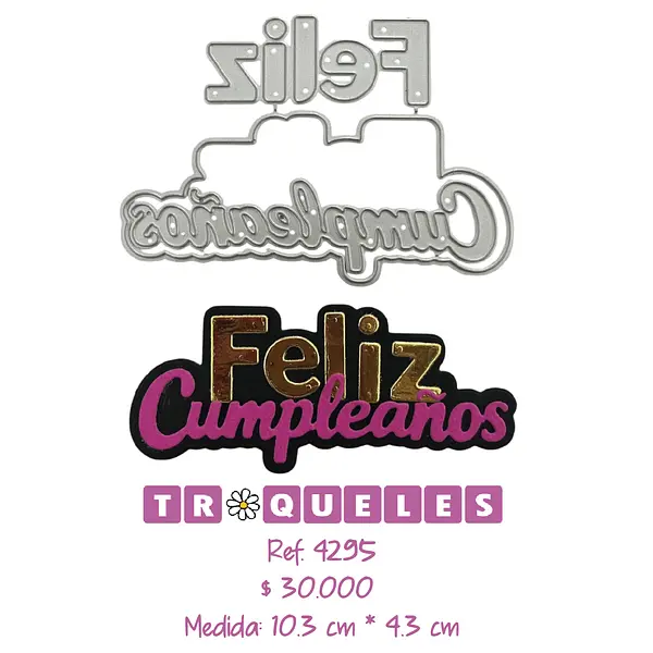 4295 Troquel Feliz Cumpleaños