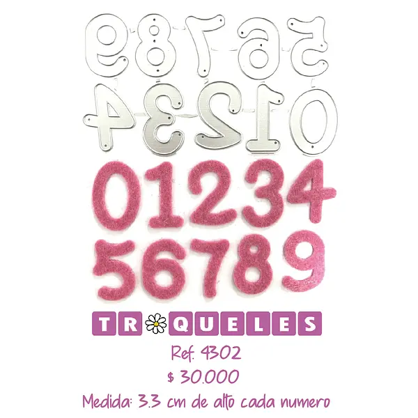 4302 Troquel Numeros