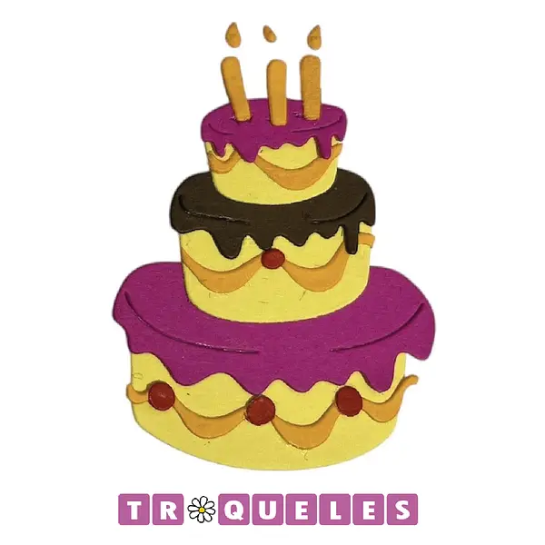 4303 Troquel Torta Cumpleaños