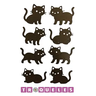 4305 Troquel Gatos Varios