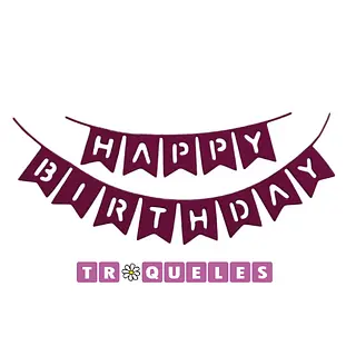 4306 Troquel Happy Birthday Banderin