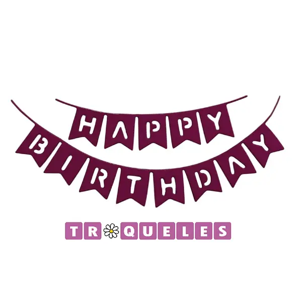 4306 Troquel Happy Birthday Banderin