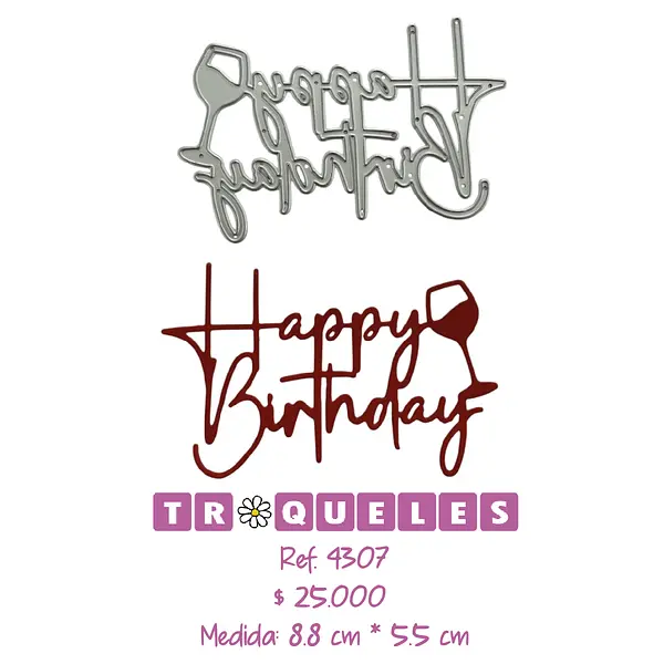 4307 Troquel Happy Birthday