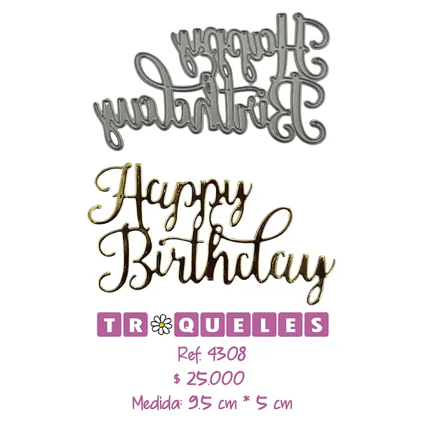 4308 Troquel Happy Birthday