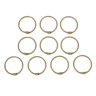 Argollas Abatibles Cafe Claro * 10 Pz