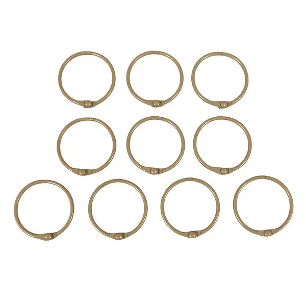 Argollas Abatibles Cafe Claro * 10 Pz