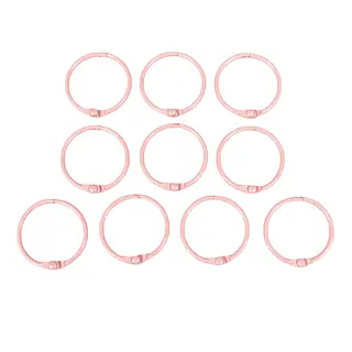 Argollas Abatibles Rosado Pastel * 10 Pz