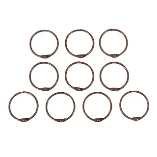 Argollas Abatibles Cafe * 10 Pz