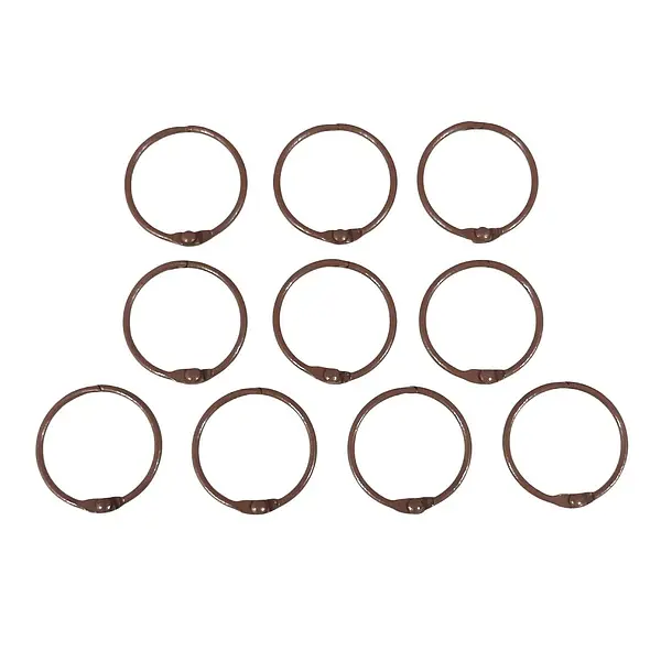 Argollas Abatibles Cafe * 10 Pz